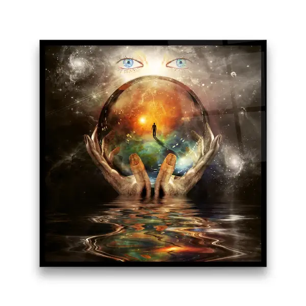 First Signs of Life - Square Glass Art