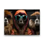 Fashion Lion's - Horizontal Glass Art