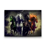 Armored Horse's - Horizontal Glass Art