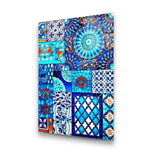 Ceramic Stones - Rectangle Glass Art