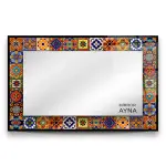 Tile Patterned Glass Mirror Ayvalik  - Rectangle 1