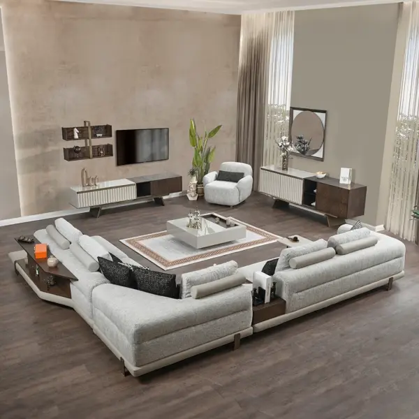 Zeta Sectional Sofa Set (Corner +  Armchair)