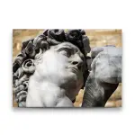 Michelangelo Davud Statue - Horizontal Wall Glass Art