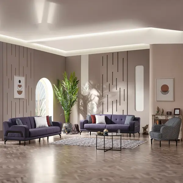 Hamilton Modern Comfort Sofa Bed Set (3+3+1+1 )