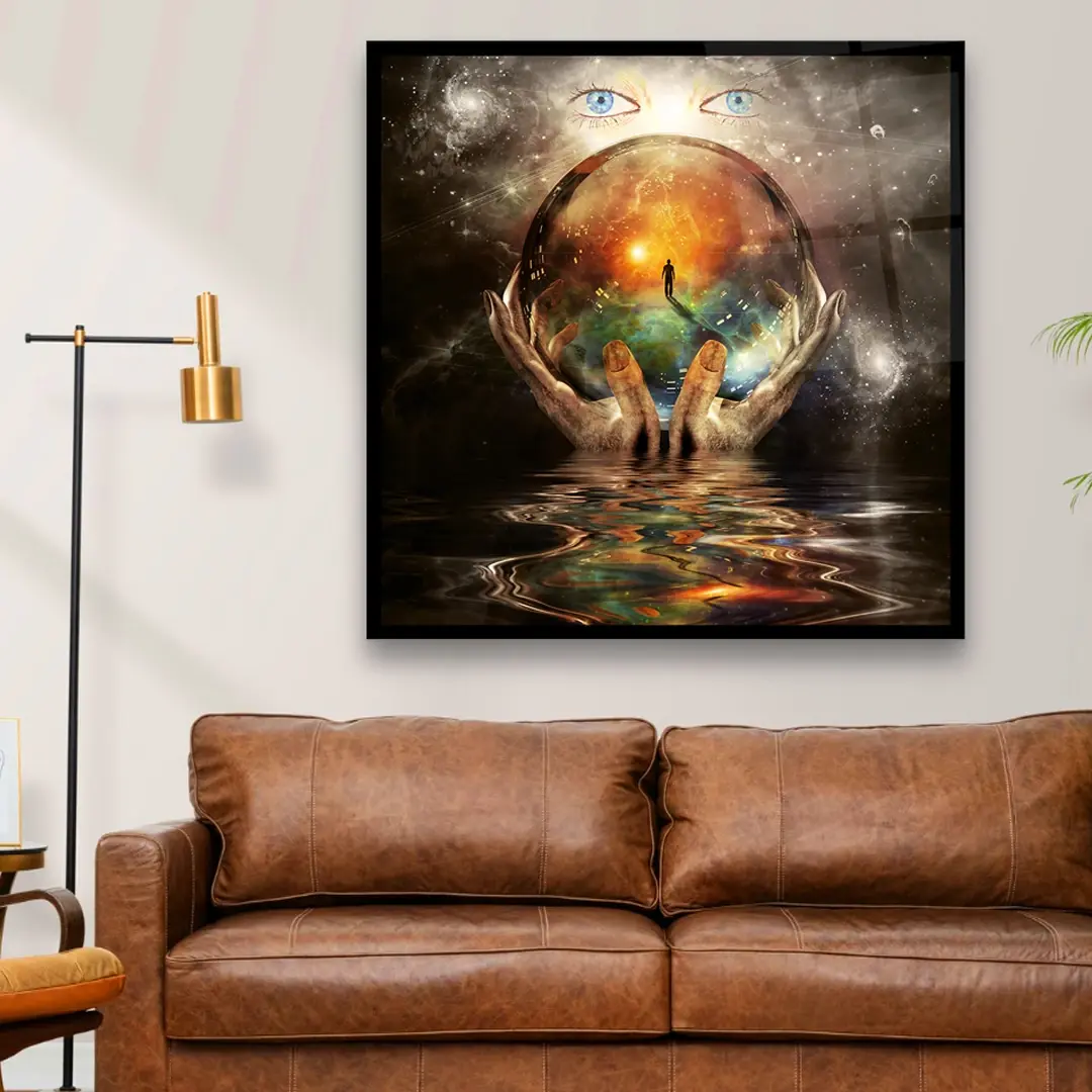 First Signs of Life - Square Glass Art