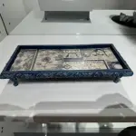 Handmade Decorative Coffee & Tea Serving Tray - Elegant Design for Special Occasions - Blue