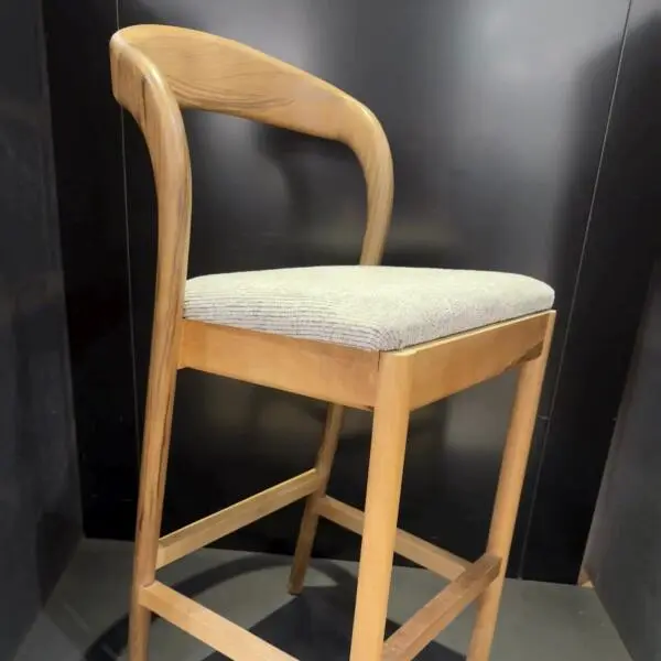 Walnut Oslo Bar Chair - Longleg