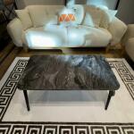 Ferozzi A 11 Modern Marble-Style Coffee Table with Durable MDF Coating and Detachable Legs