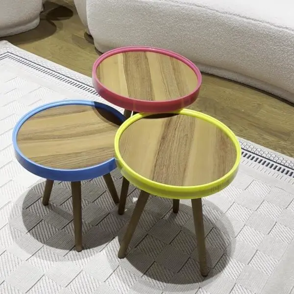 C-3 Modern Multi-Color Accent Table Set