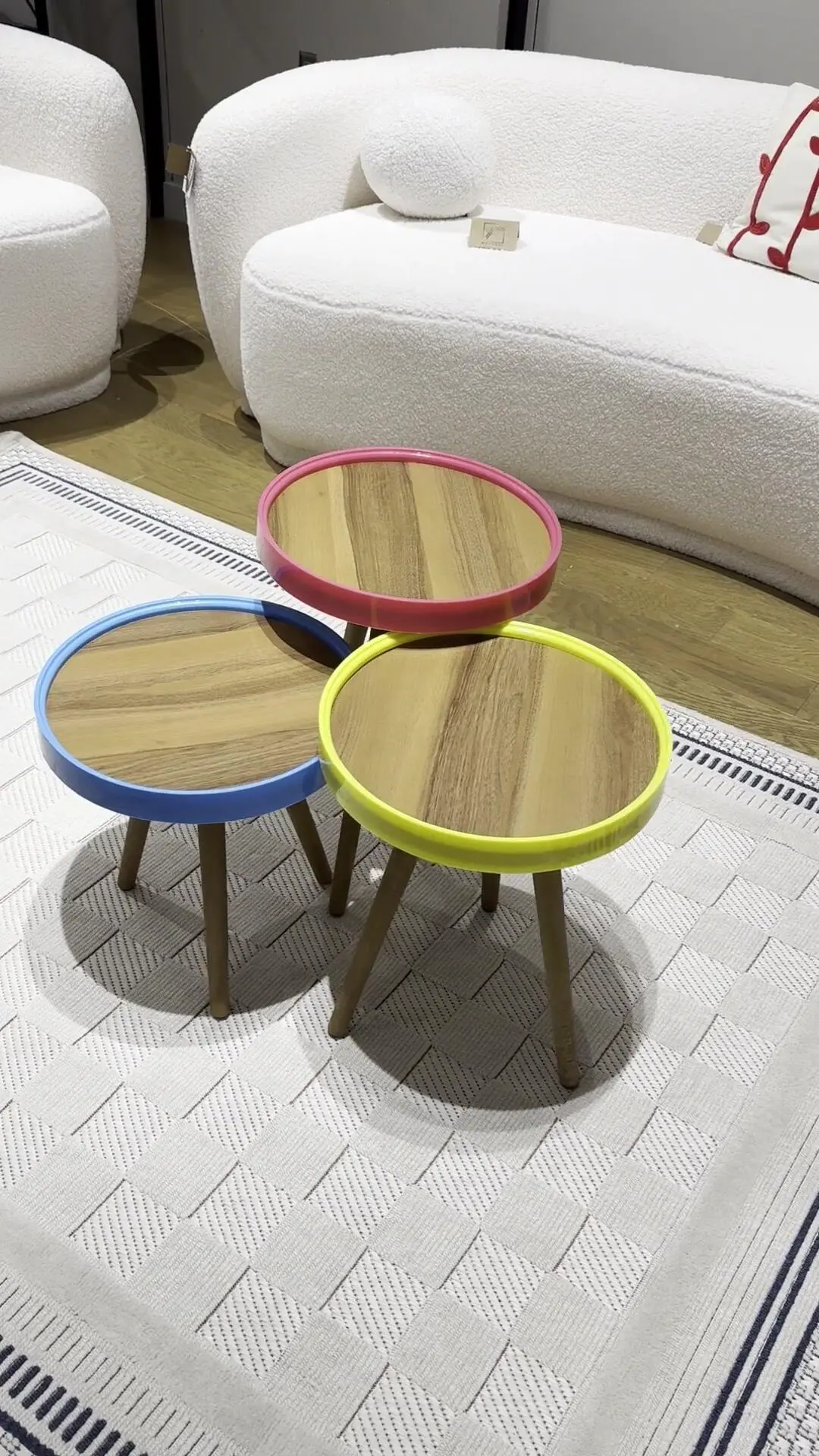 C-3 Modern Multi-Color Accent Table Set