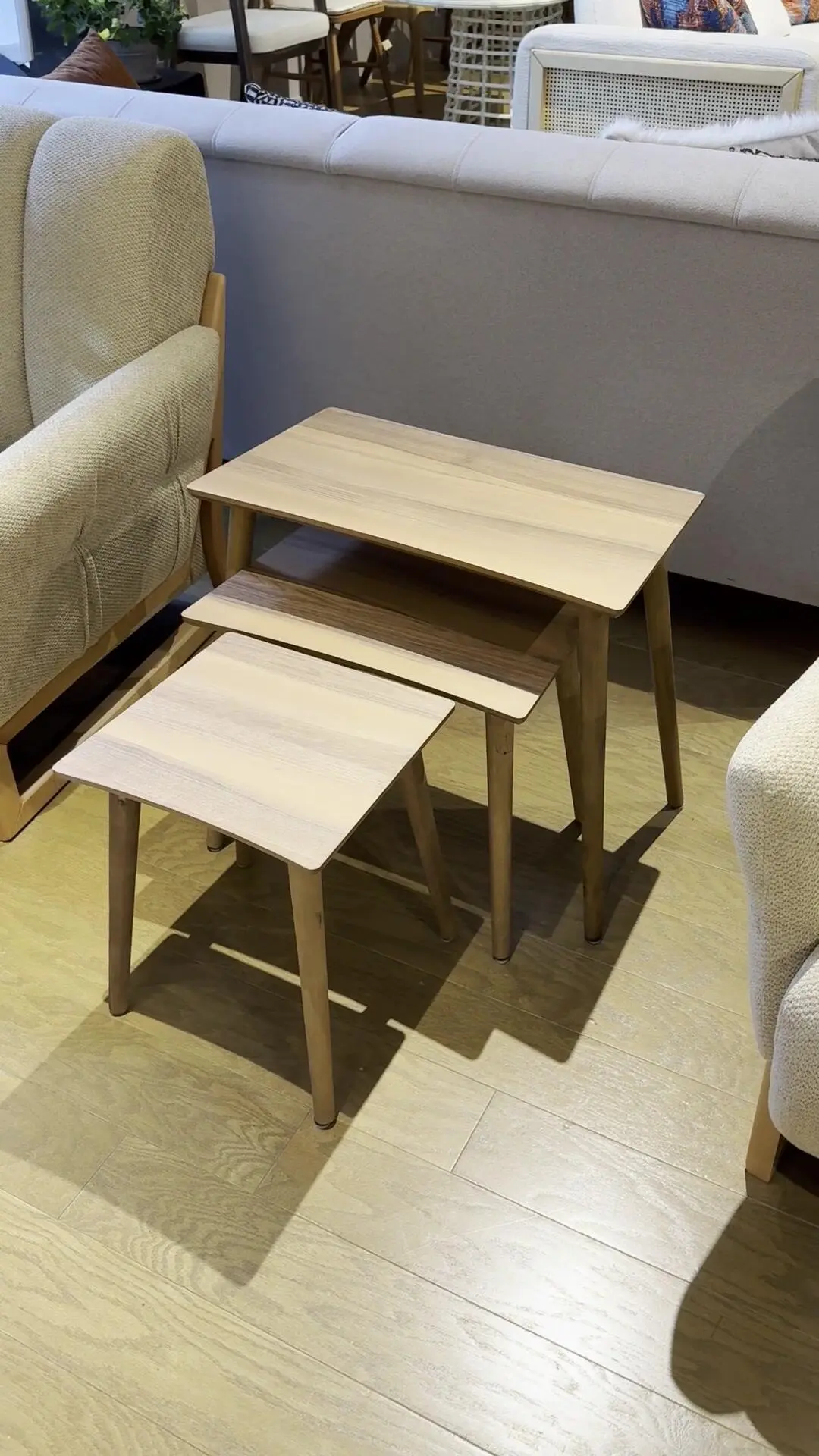 Contemporary Marble Nesting Table