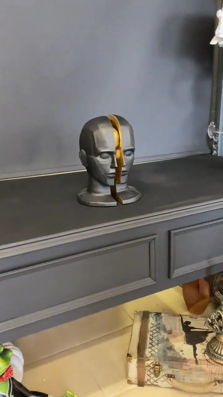 Ferozzi Abstract Brain Male Sculpture 12.2” - Statues (Handmade)