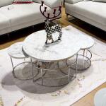 Durable Marble Top Accent Table
