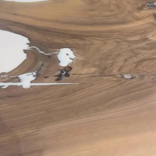 Walnut Epoxy Dining Table - Handcrafted Masterpiece | 75" x 35" x 30"