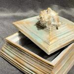 Ferozzi Handmade Decorative Box with Seashell Accent