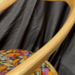 Ferozzi Handmade Solid Wood Armchair with Ornate Upholstered Seat | Luxury Accent Chair