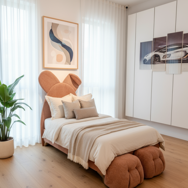 Rabbit Base and Rabbit Headboard (Pink)