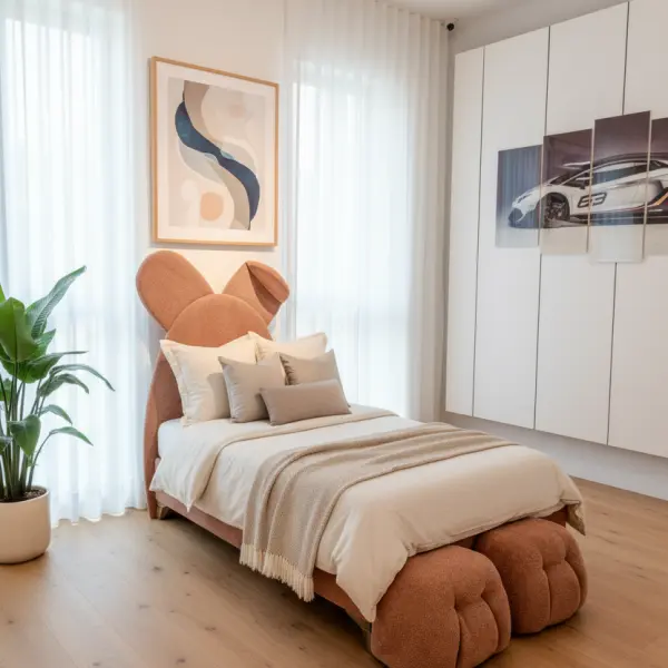 Rabbit Base and Rabbit Headboard (Pink)