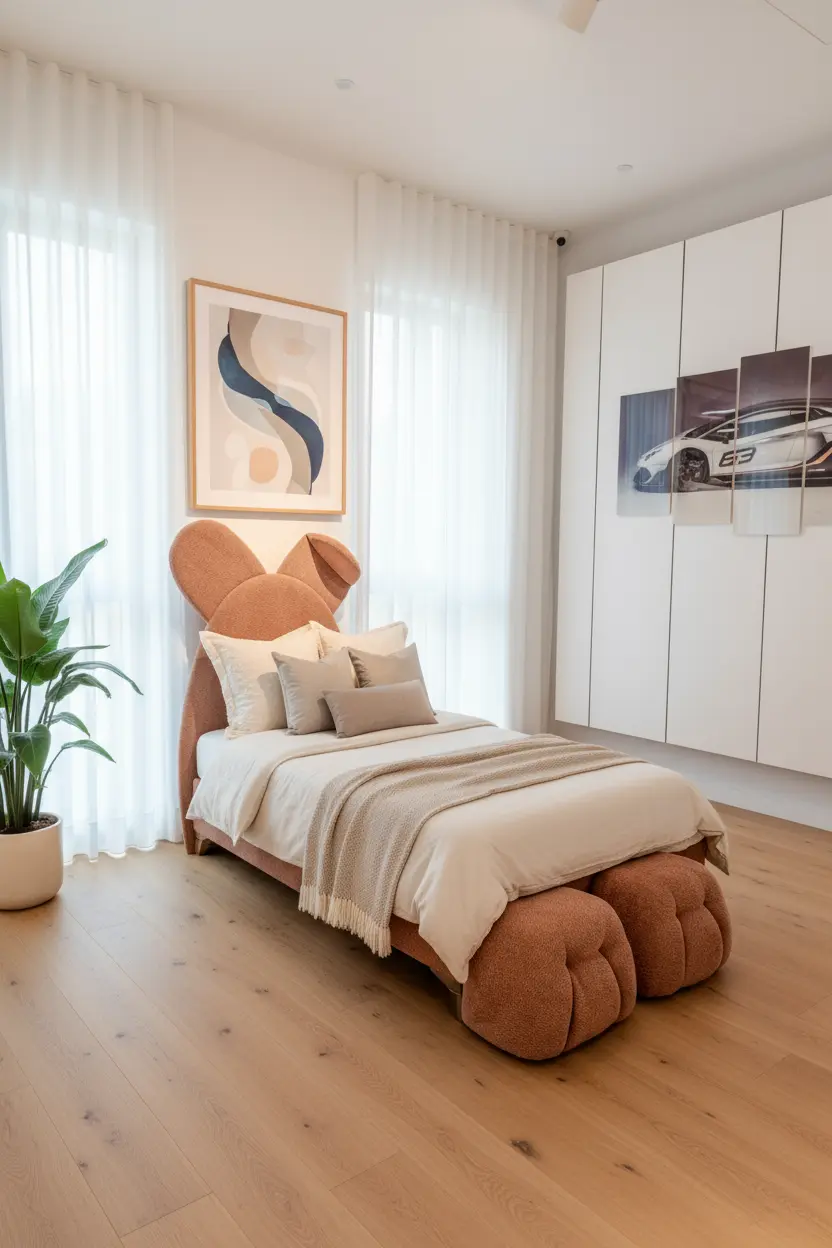 Rabbit Base and Rabbit Headboard (Pink)