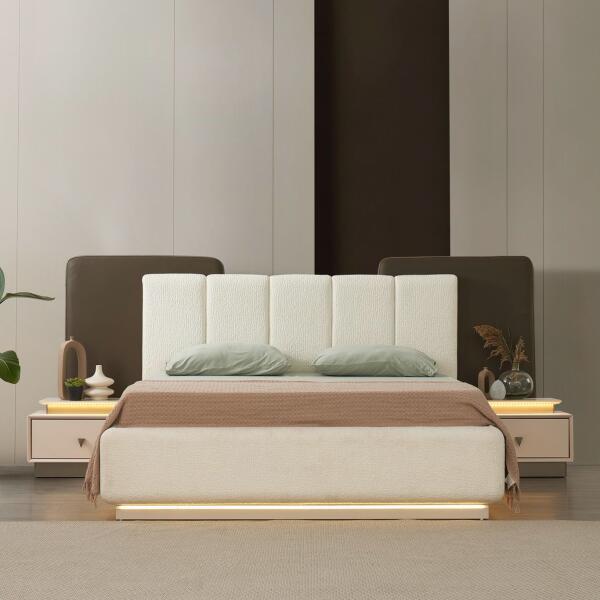 Riva Base and Headboard (With Nightstands)
