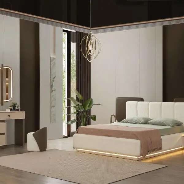 Riva Base and Headboard (With Nightstands)