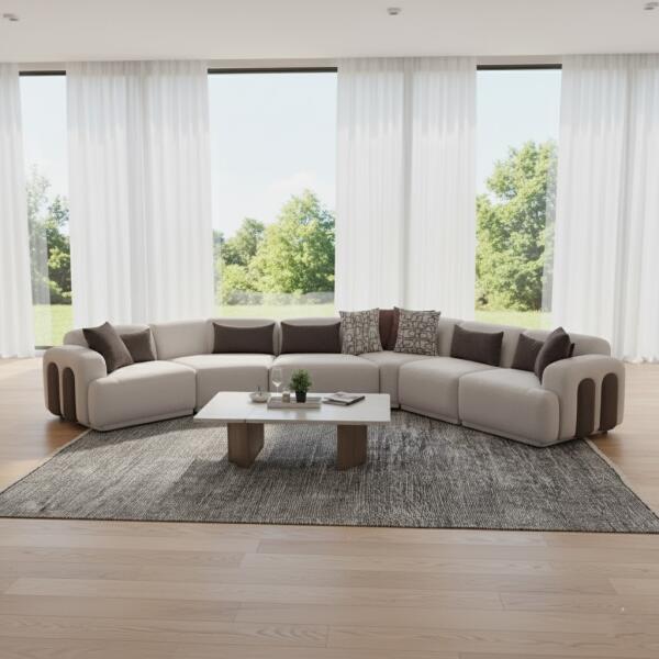 Shadowline Rug – Handmade Charcoal Grey Minimal Carpet