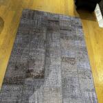 Steel Harmony Patchwork Rug – Handmade Grey & Smoke Tones Carpet