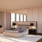 Tawny Base and Headboard (With Nightstands)