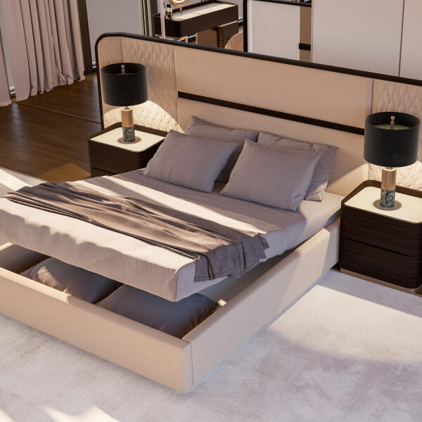 Tawny Base and Headboard (With Nightstands)