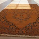 Terracotta Muse Rug – Handmade Burnt Orange Vintage Carpet