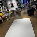 Textured Light Gray Area Rug – Minimalist Scandinavian Neutral Design