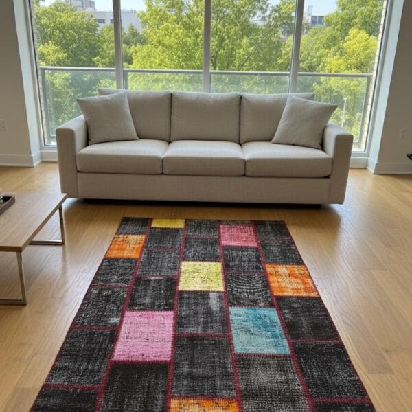 Urban Ember – Modern Patchwork Area Rug