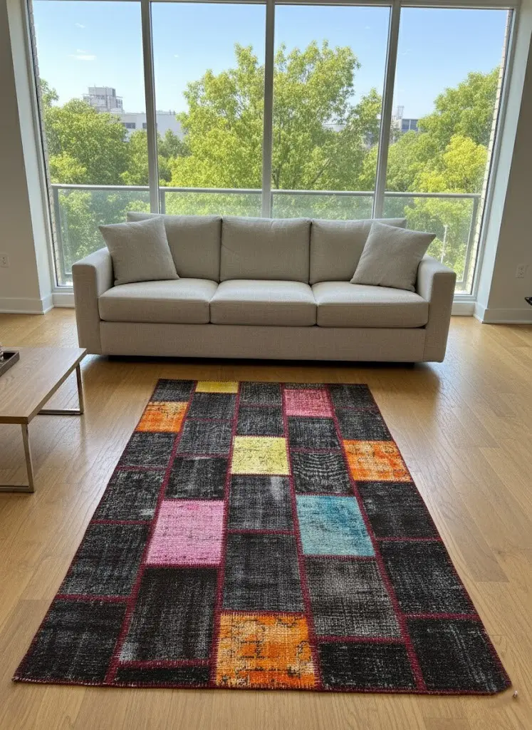 Urban Ember – Modern Patchwork Area Rug