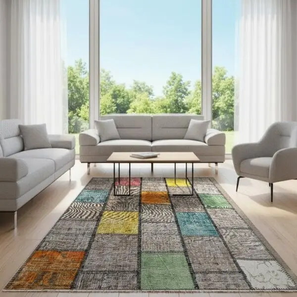Urban Mosaic Patchwork Rug