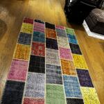 Vibrant Mosaic Patchwork Rug – Multicolor Handmade Carpet