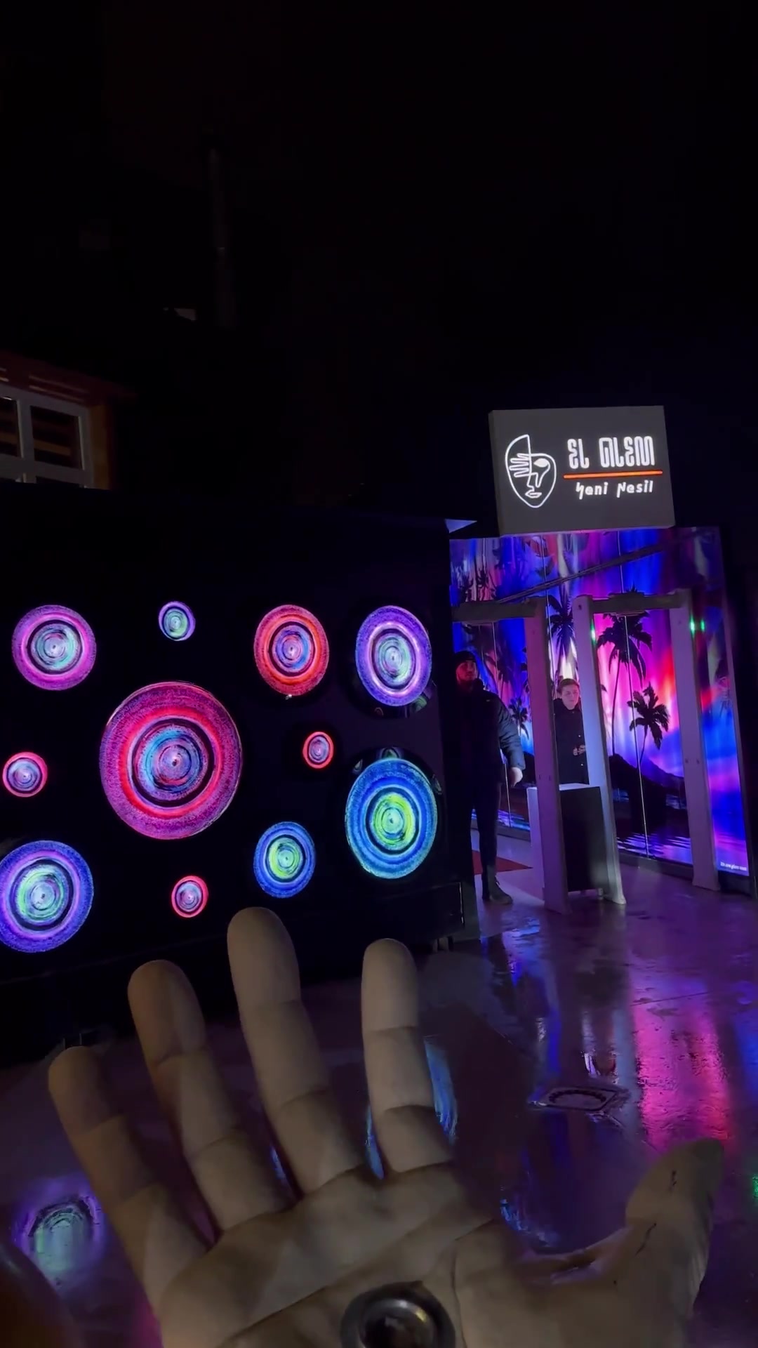 Restaurant Exterior Entrance Before Glassart After