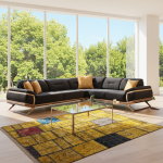 Vintage Beige Oriental Patchwork Rug