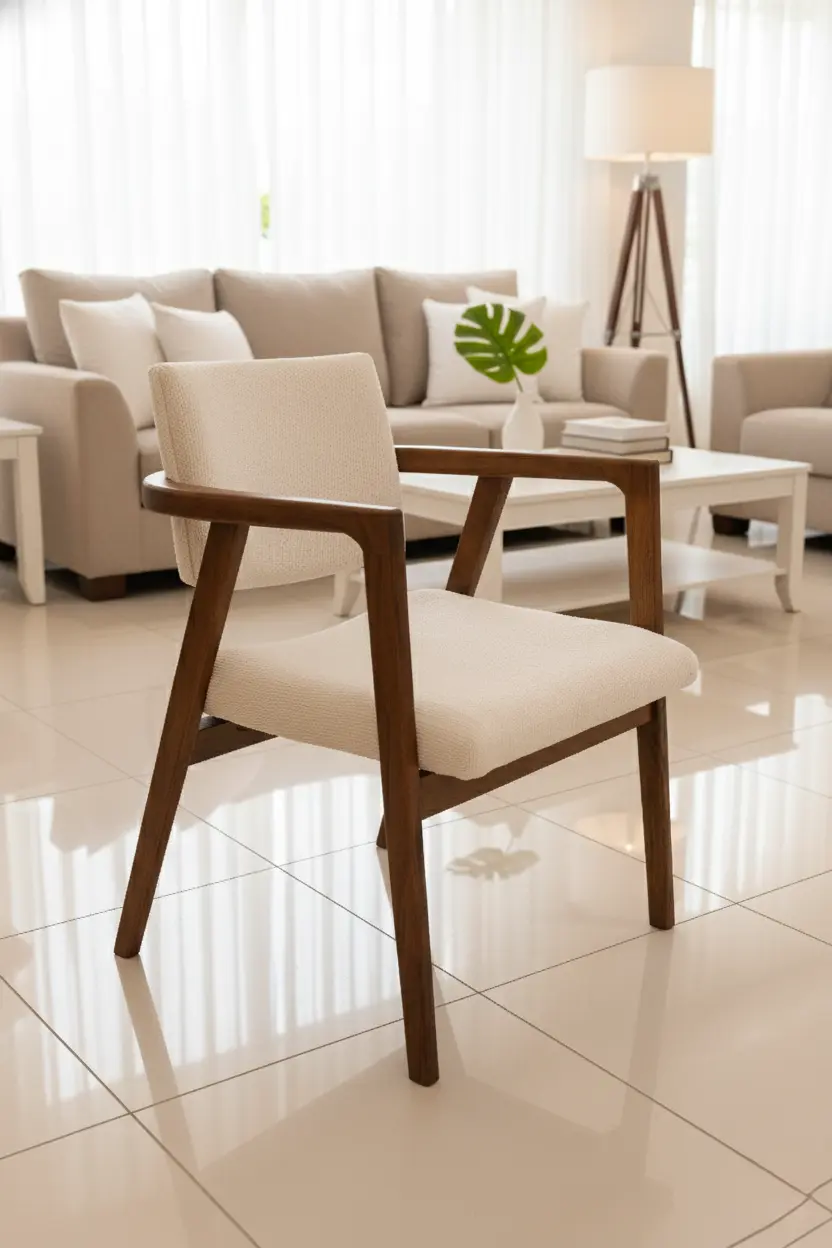 Walnut Shirted Chair