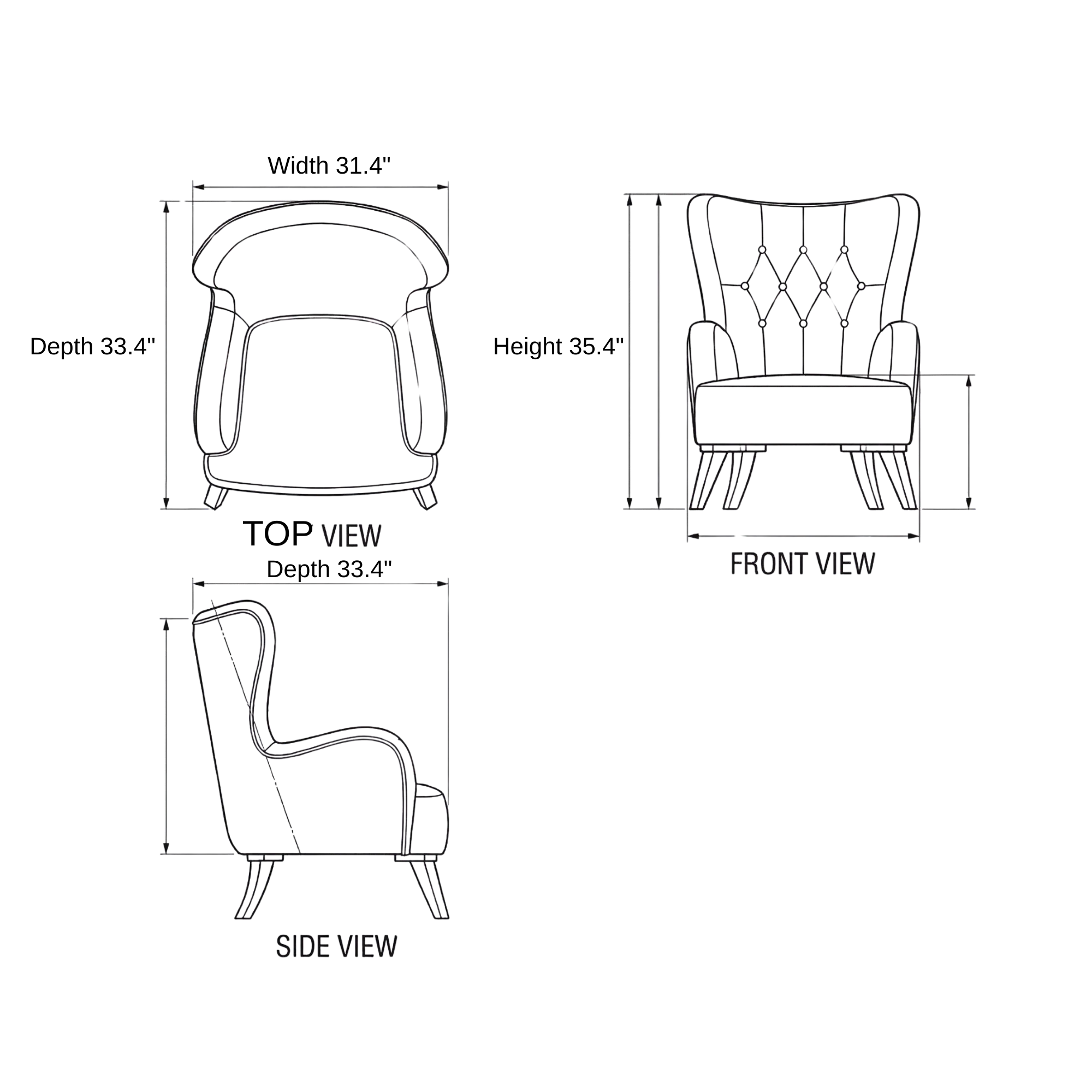 Alabama Bed Sofa dimensions