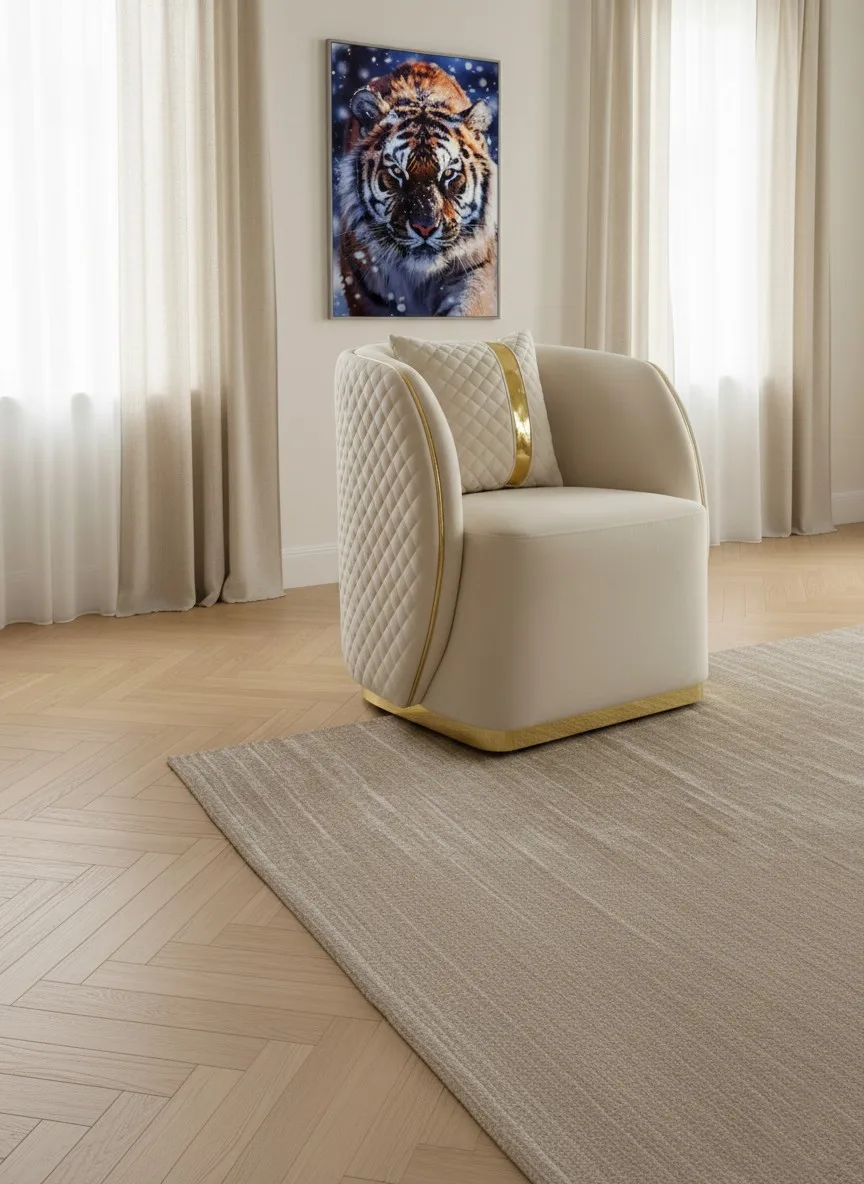Alaska Sofa in Cream and Black – sofa detail view 10 | Ferozzi