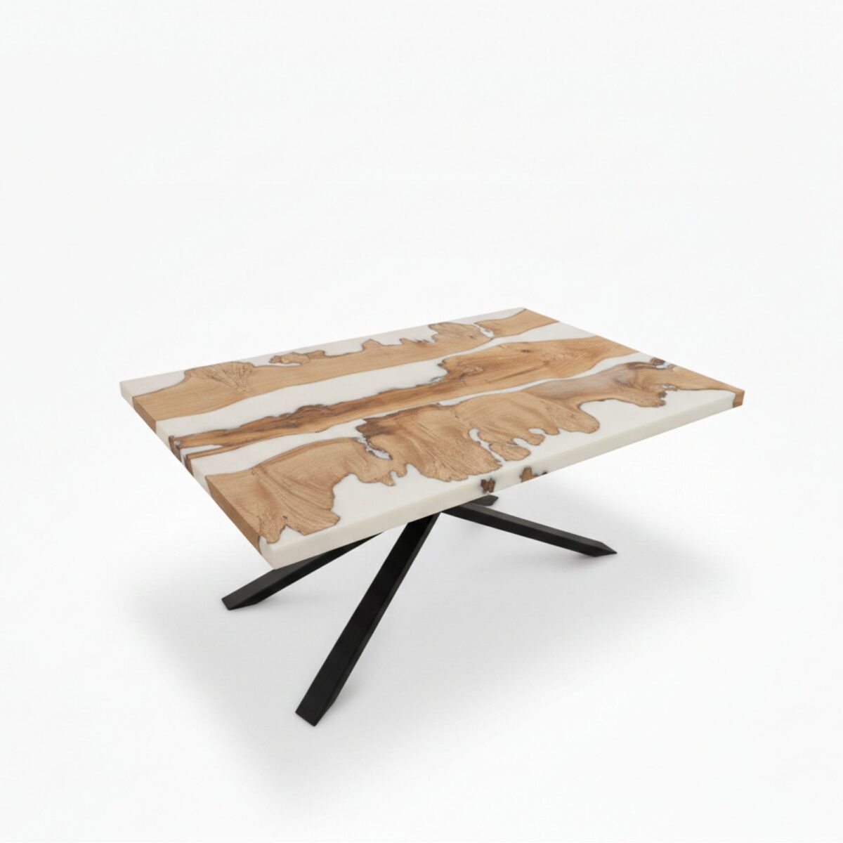 Alpine Frost Epoxy Dining Table – modern epoxy table | Ferozzi furniture store, Atlanta & Alpharetta