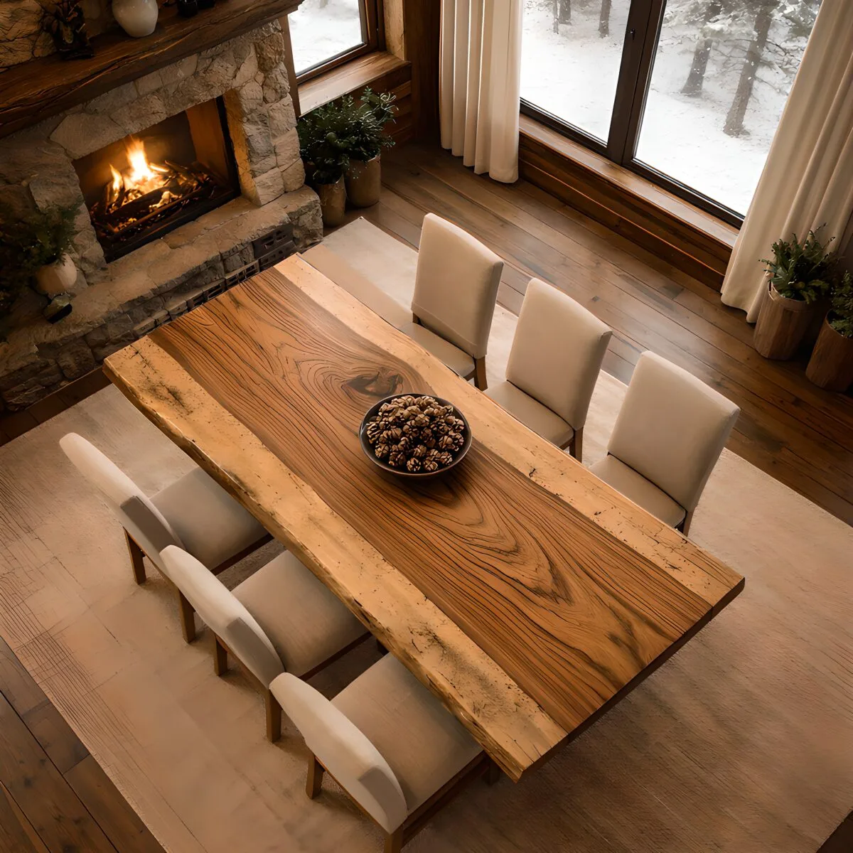 Artisan Flow Mulberry Epoxy Table – epoxy table detail view 4 | Ferozzi