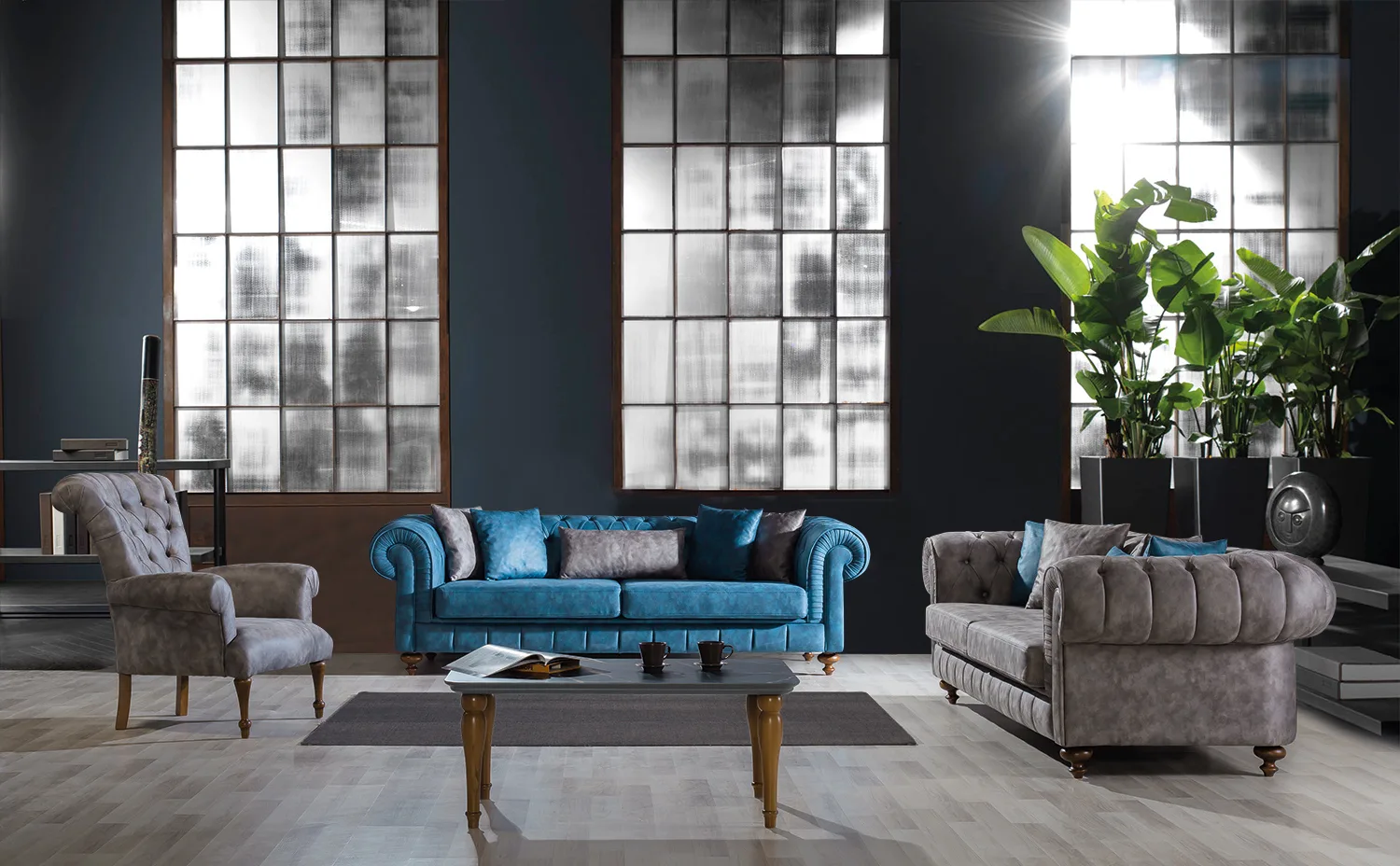 Athens Chesterfield Sofa – sofa detail view 2 | Ferozzi