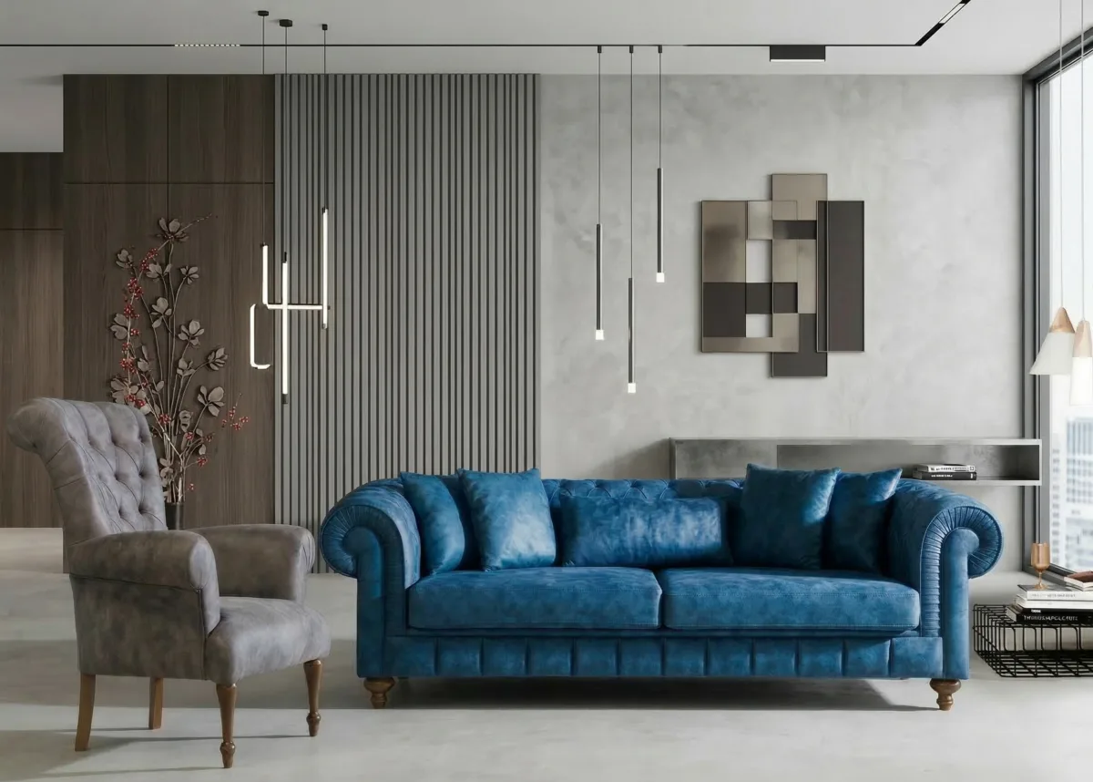 Athens Chesterfield Sofa – sofa detail view 4 | Ferozzi