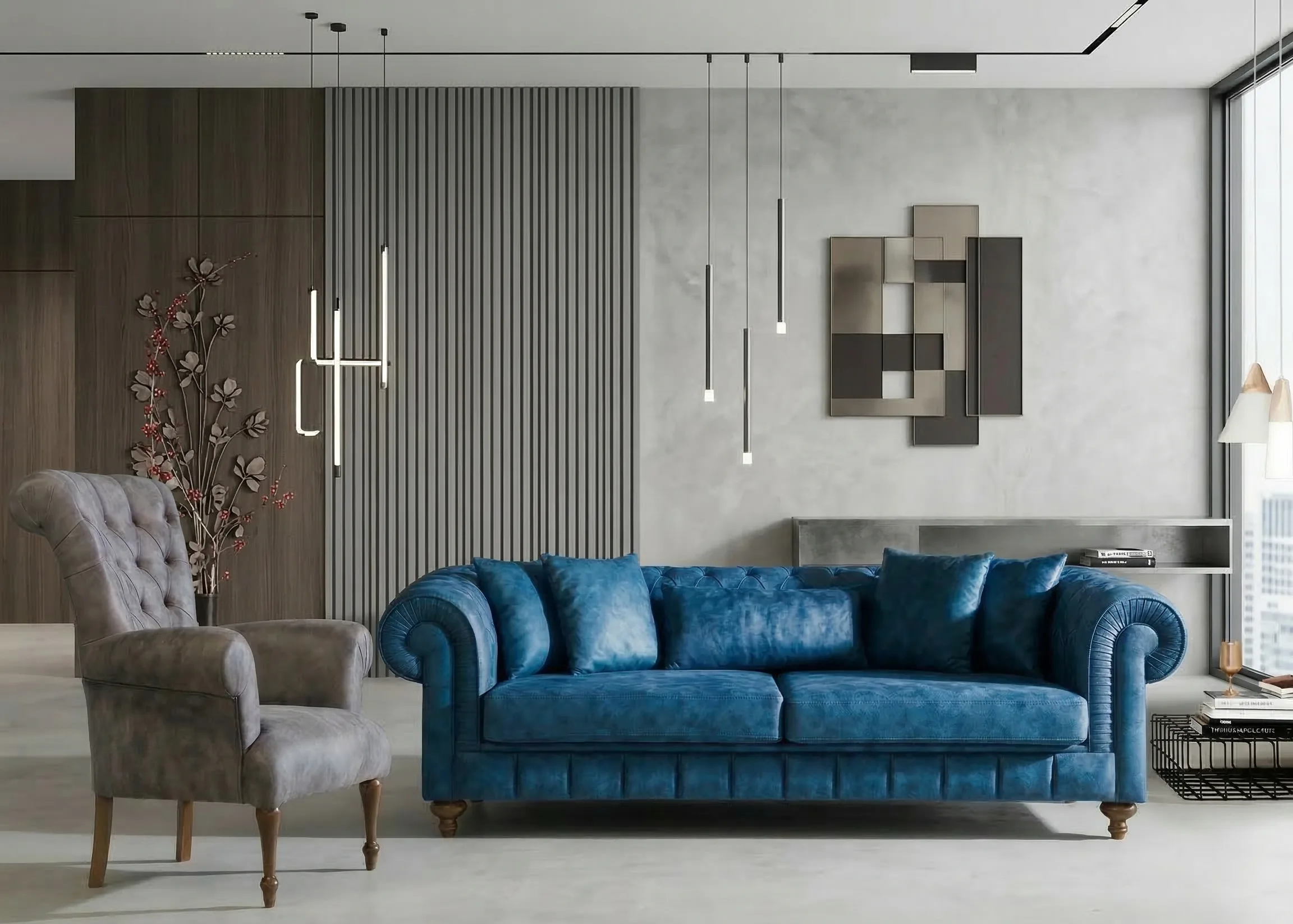 Athens Chesterfield Sofa – sofa detail view 4 | Ferozzi