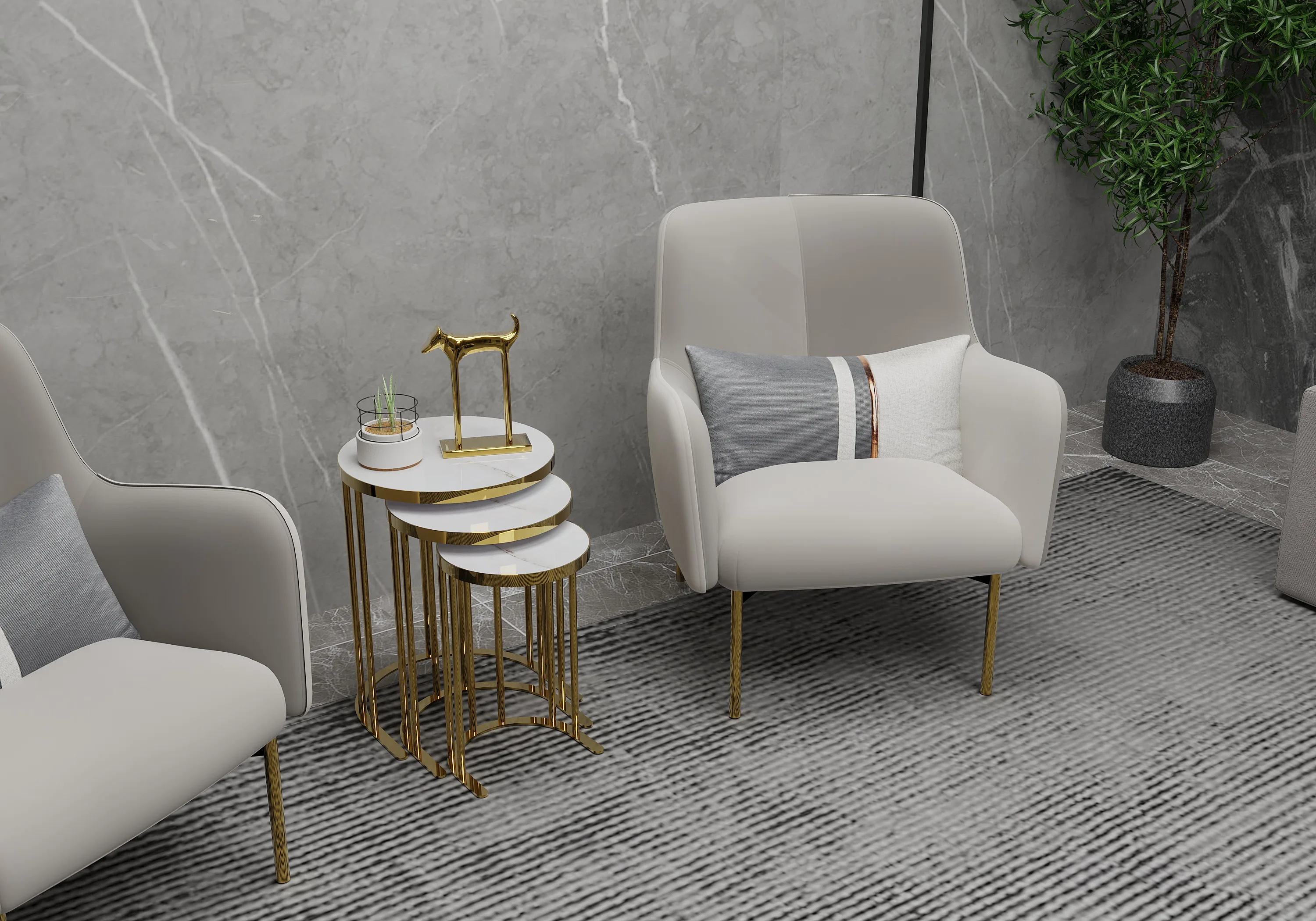 College Park Nesting Side Tables – side table detail view 5 | Ferozzi