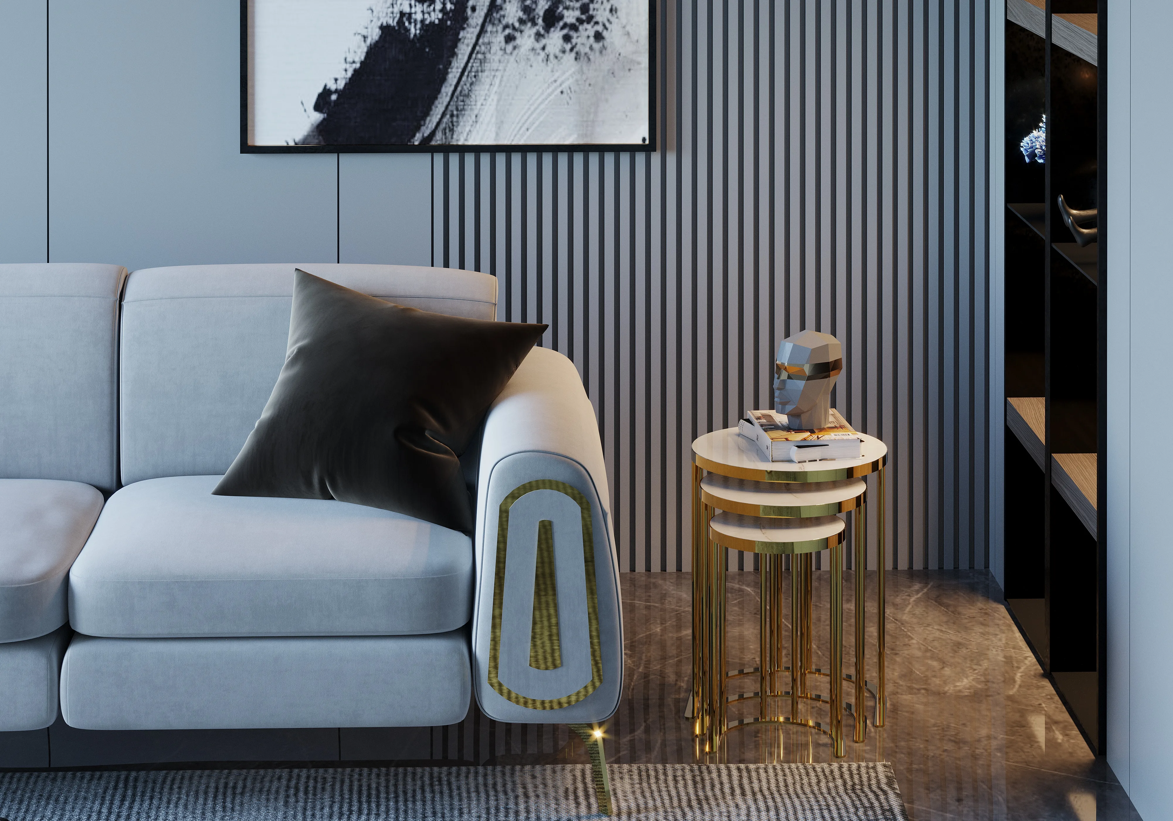 College Park Nesting Side Tables – side table detail view 4 | Ferozzi