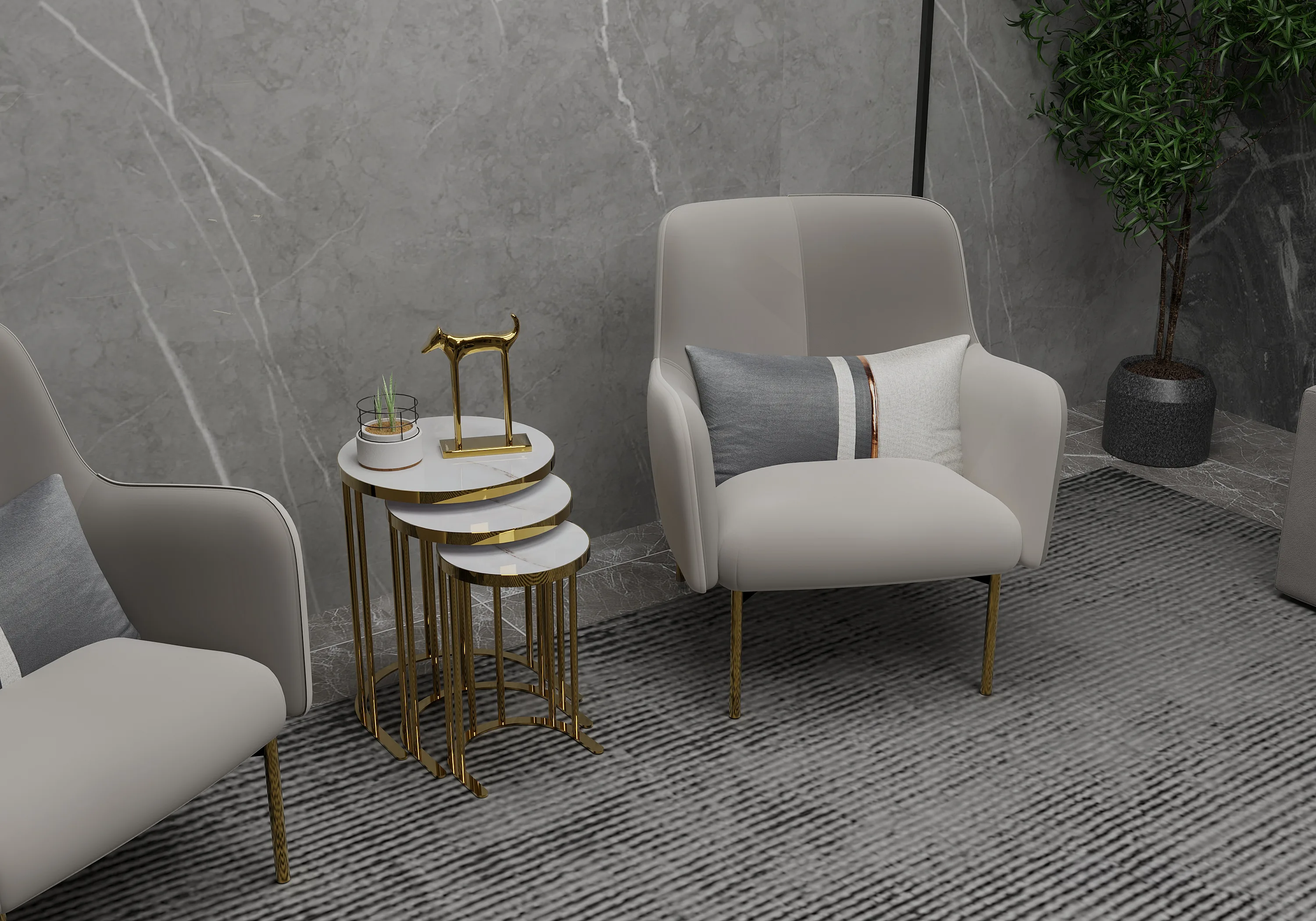 College Park Nesting Side Tables – side table detail view 3 | Ferozzi