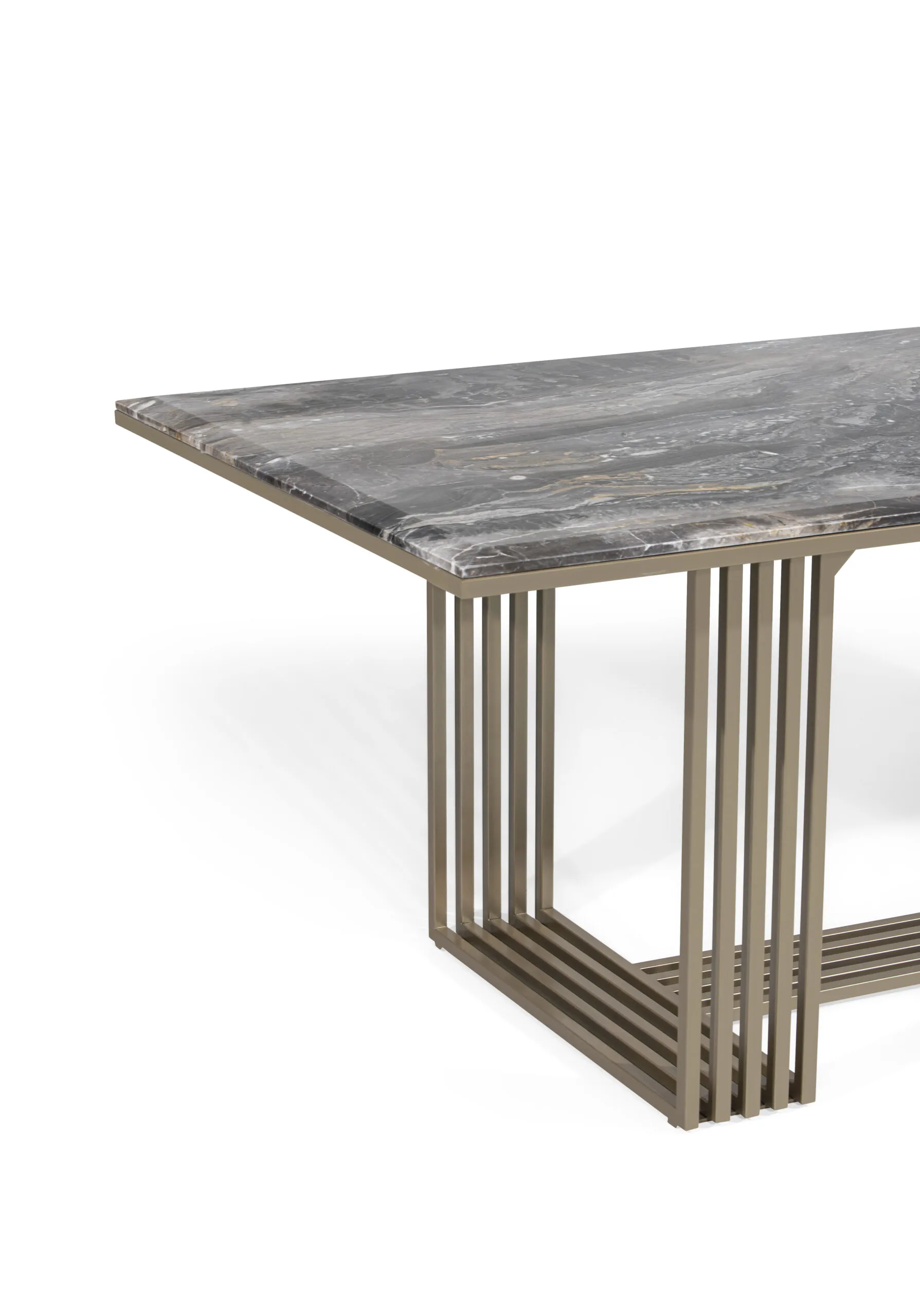 Crimson Marble Dining Table – dining table detail view 2 | Ferozzi