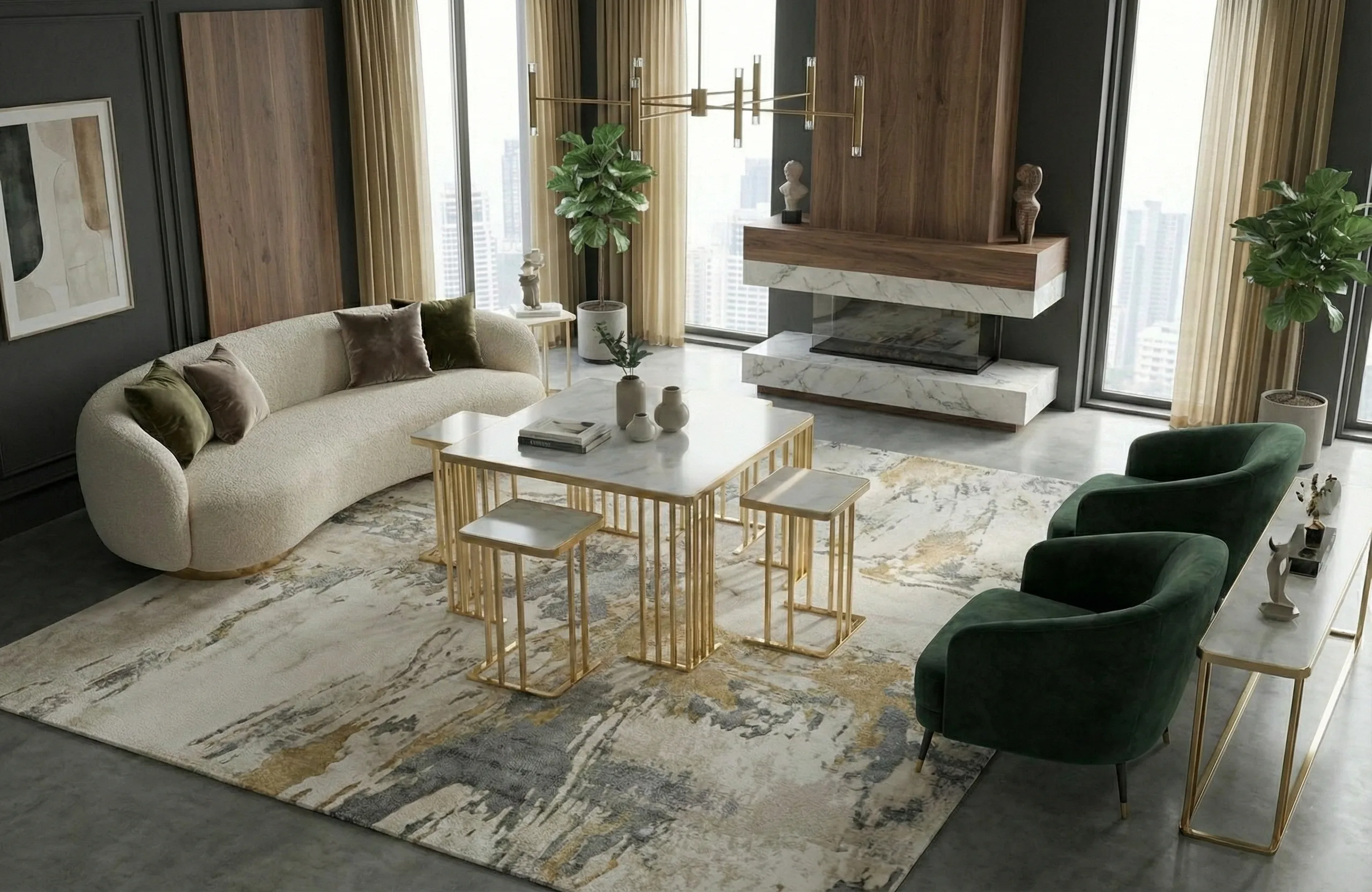 Dunwoody Coffee Table Set – coffee table detail view 26 | Ferozzi